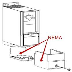 Монтажный набор для повышения уровня защиты до Nema Type 1 для корпуса M1 №132B0103