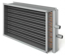 Воздухонагреватель водяной двухрядный для прямоугольных каналов WWN 100-50/2